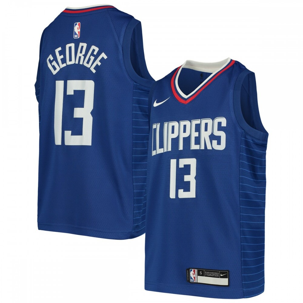 Paul George LA Clippers Youth Swingman Jersey - Icon Edition - Royal-Pro Kit Vault | Brand New 26/27 Sports Jerseys